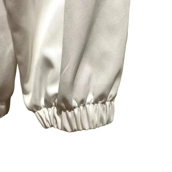 Alfred Dunner 90s Y2K Floral Pink White Zip Up Jacket Size 12 Cottagecore, - Picture 3 of 10